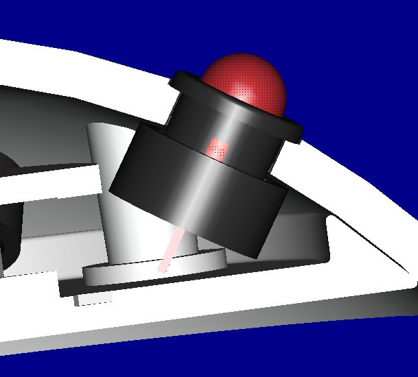 Picture of an LED on the Millennium Cup